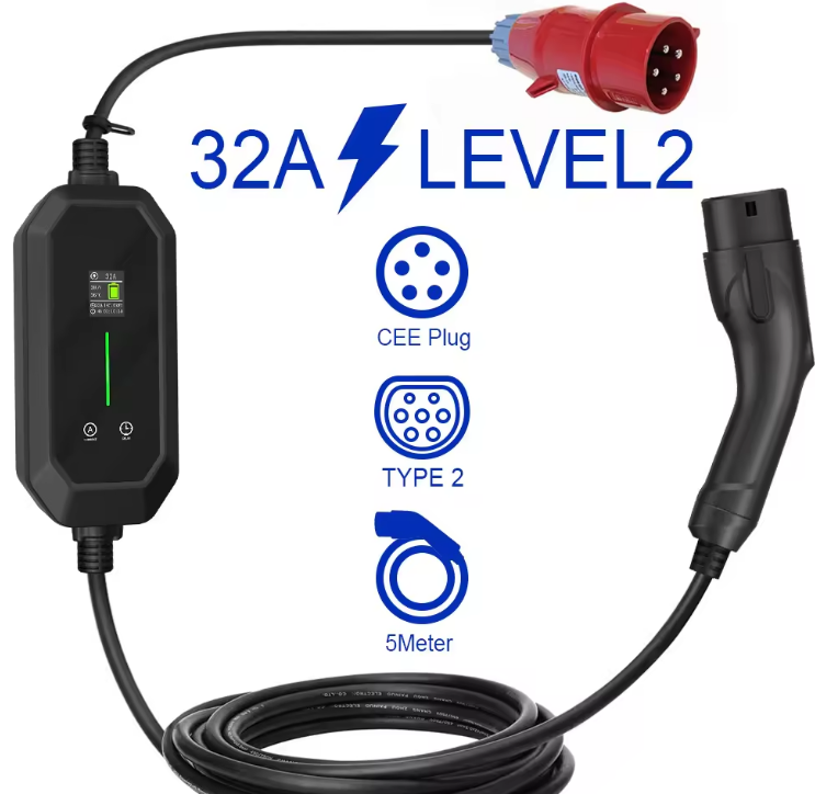 TARY 32a 3phase 22kw Gb/t to T - огляд і ціна Ev Charger Type 2 22Kw 32A 3 Phase
