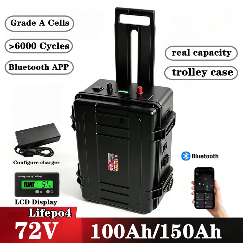 Waterproof 72V 150Ah 100Ah LiF - огляд і ціна Lifepo4 72V 100Ah Battery Pack Ev